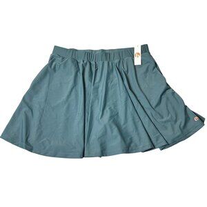 Honey Mark‎ Swim Skort 2XL Green Sugar Skort Pockets High Waist NEW